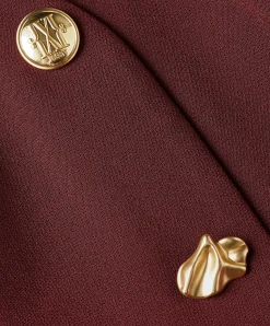 Dames jurk bordeaux