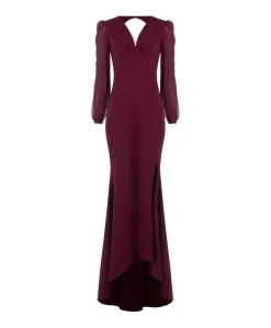 Dames jurk bordeaux