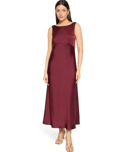 Dames jurk bordeaux