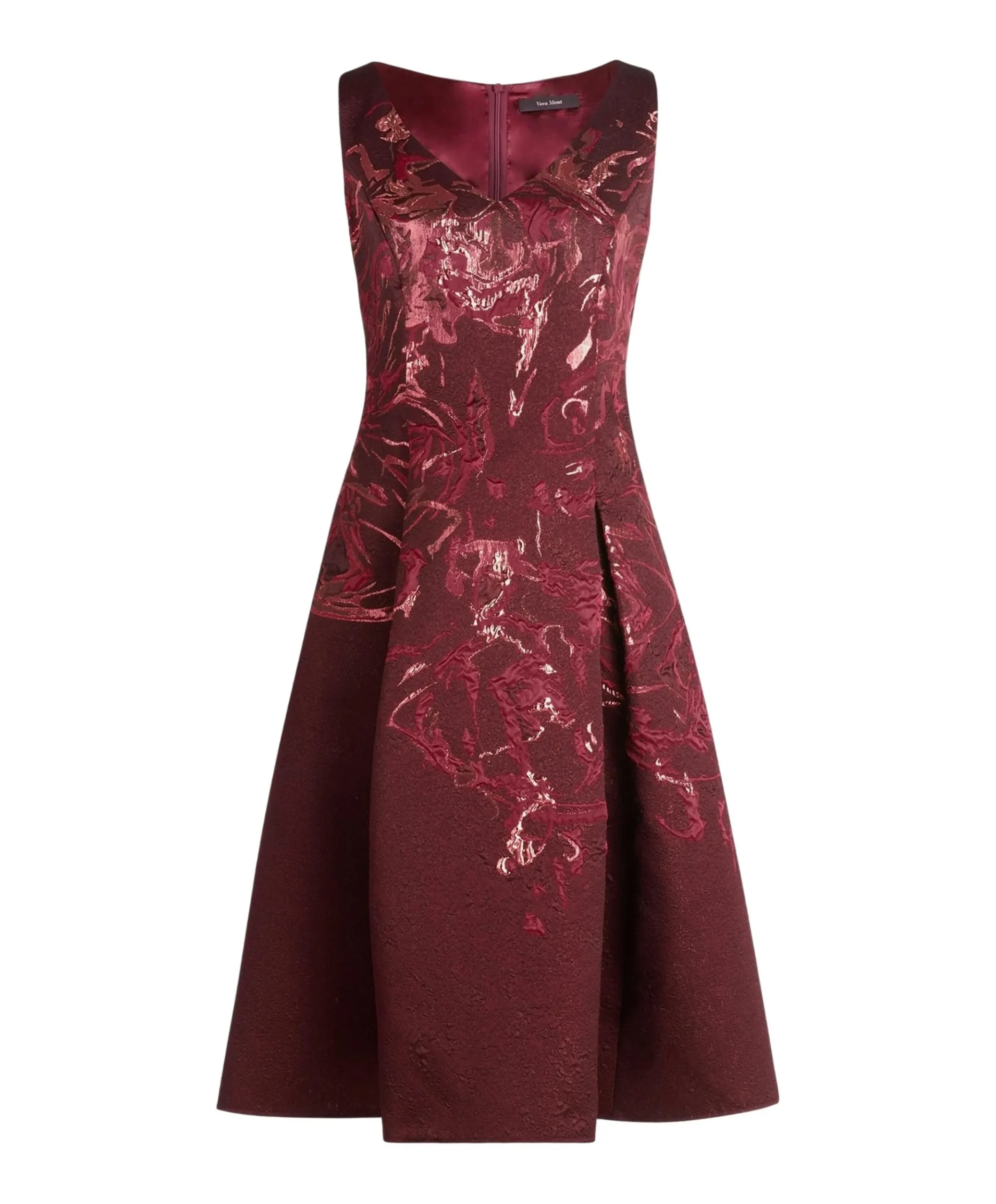 Dames jurk bordeaux