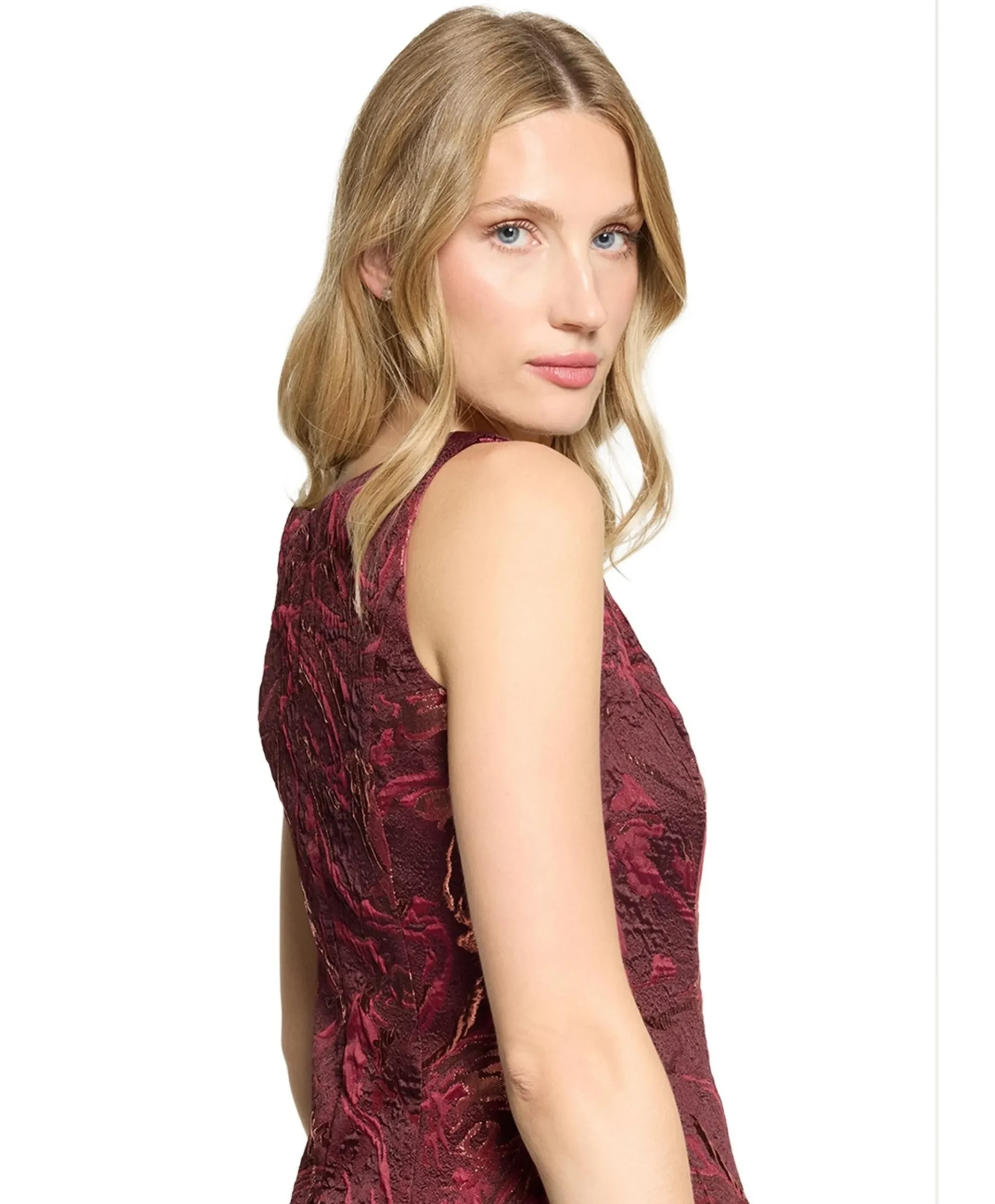 Dames jurk bordeaux