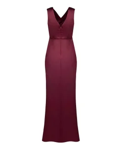 Dames jurk bordeaux