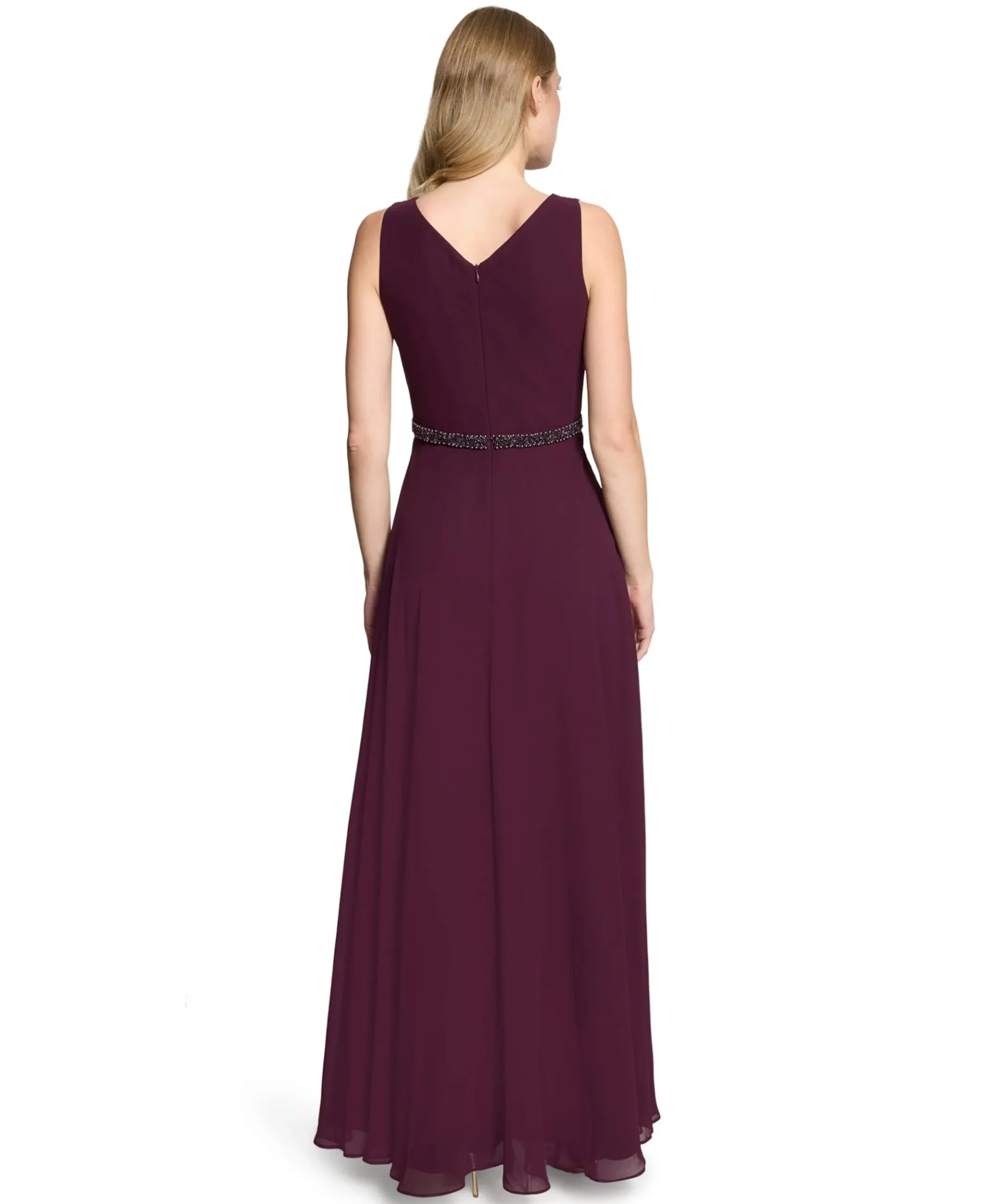 Dames jurk bordeaux