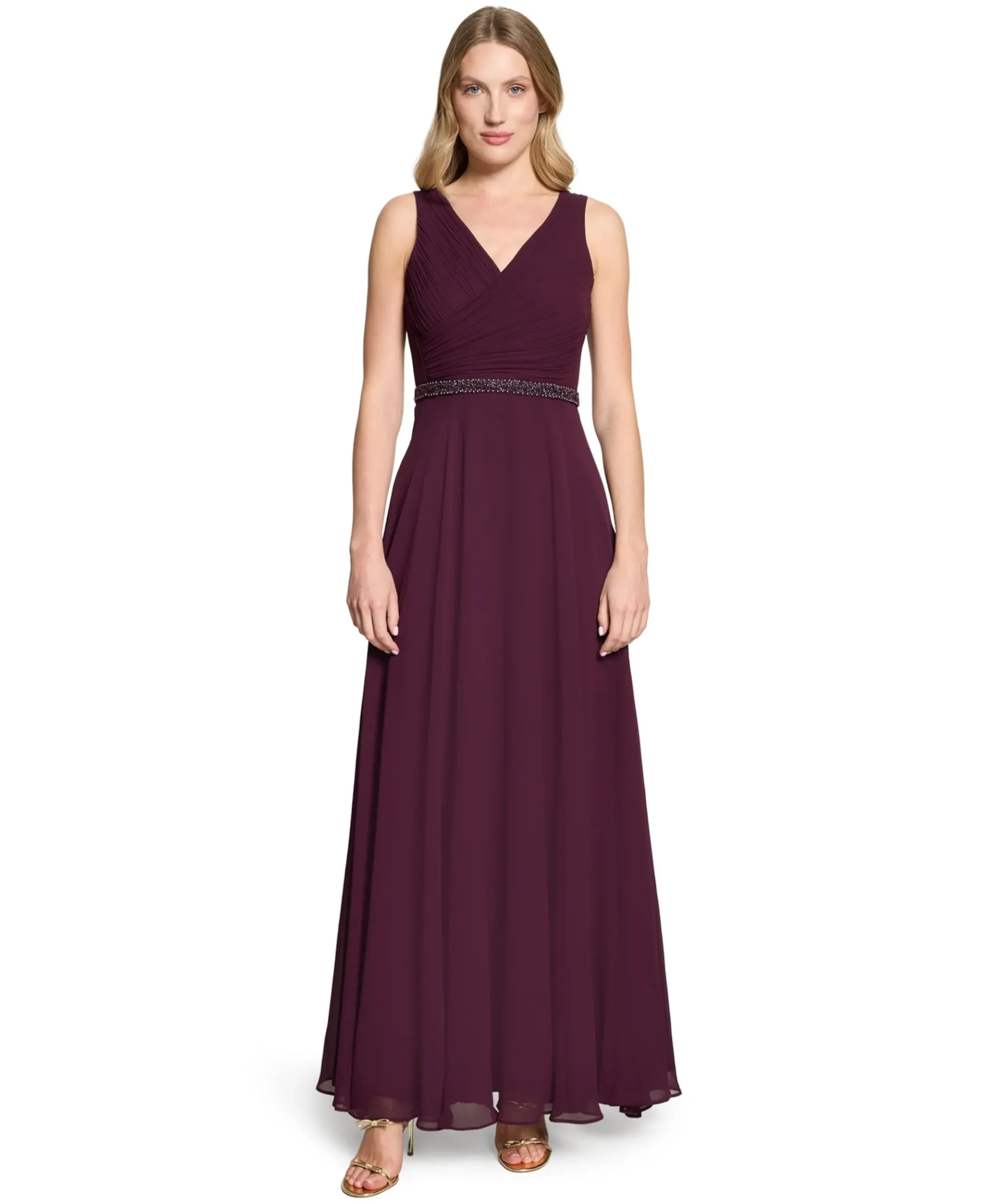Dames jurk bordeaux