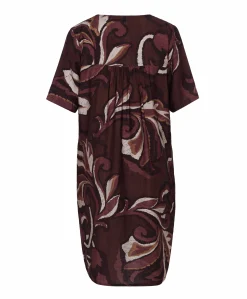 Dames jurk bordeaux