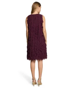 Dames jurk bordeaux
