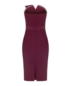 Dames jurk bordeaux
