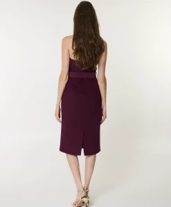 Dames jurk bordeaux