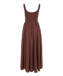 Dames jurk brique