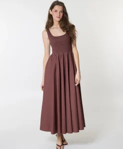 Dames jurk brique