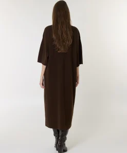 Dames jurk bruin