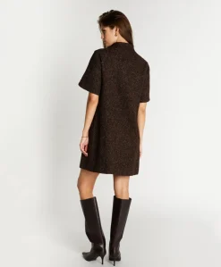 Dames jurk bruin