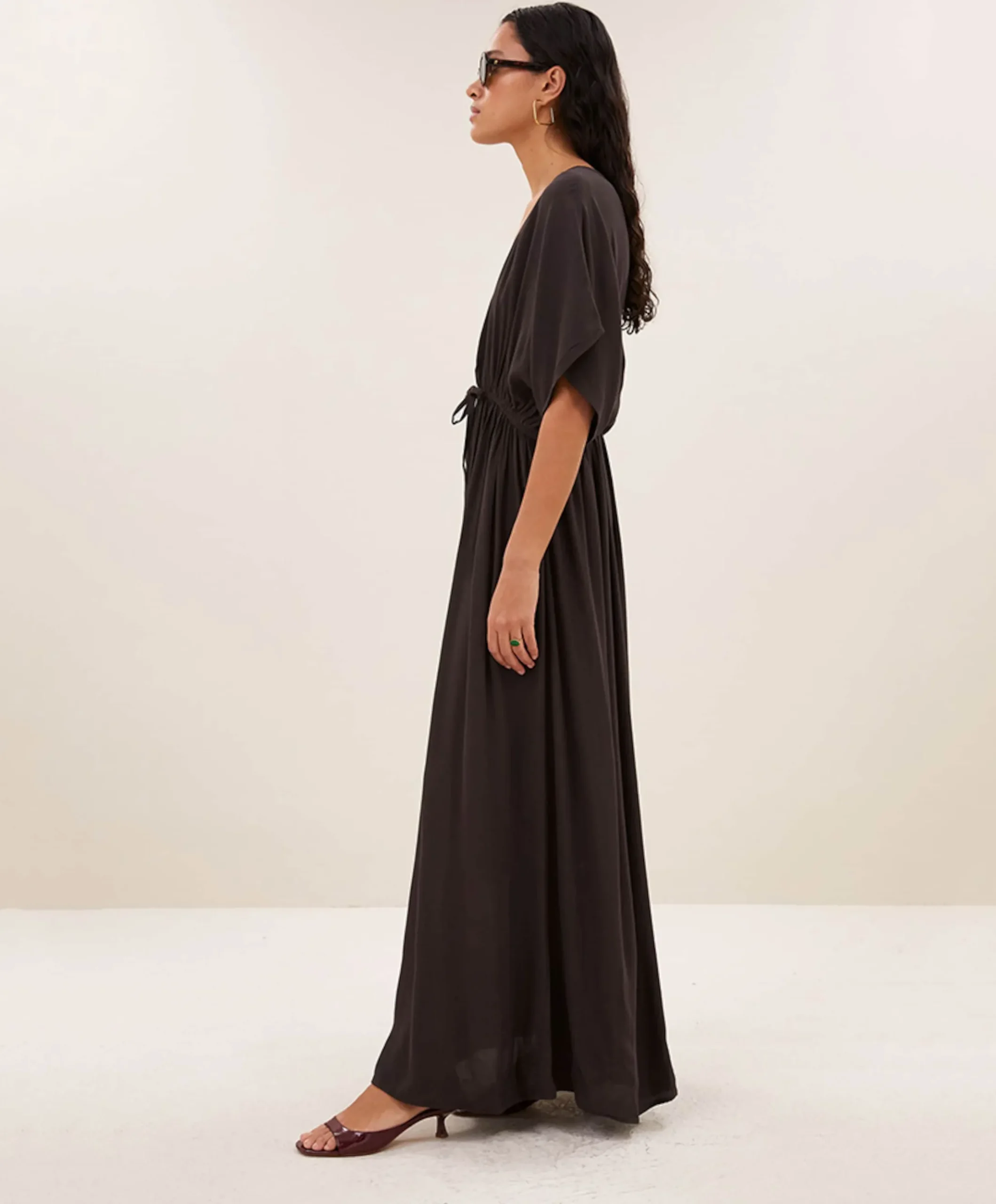 Dames jurk bruin - One size