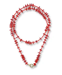 Dames ketting rood