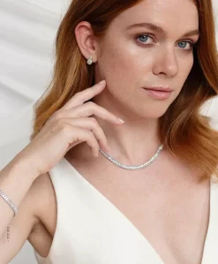 Dames ketting zilver
