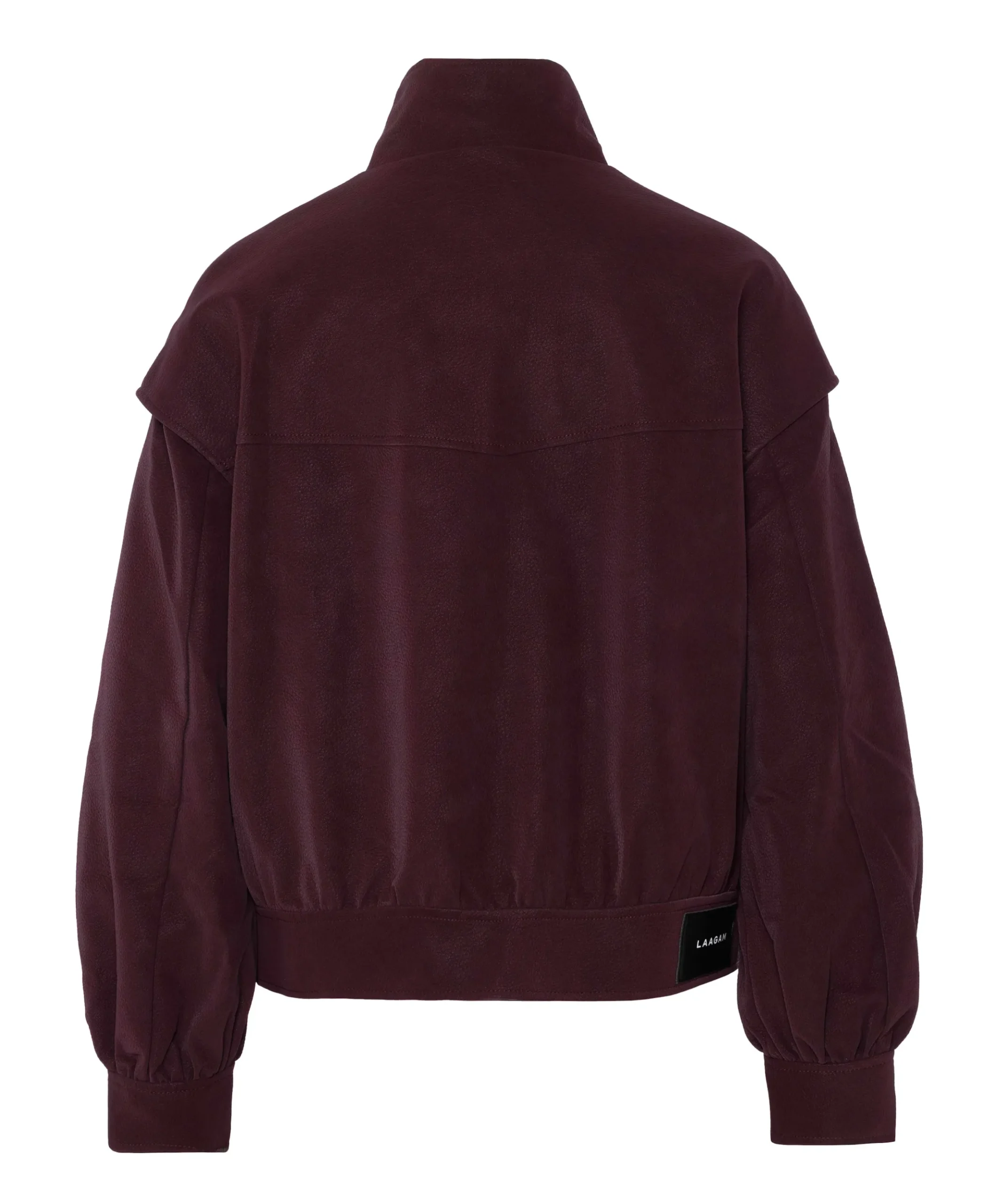 Dames leren jas bordeaux