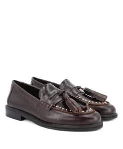 dames loafers bruin