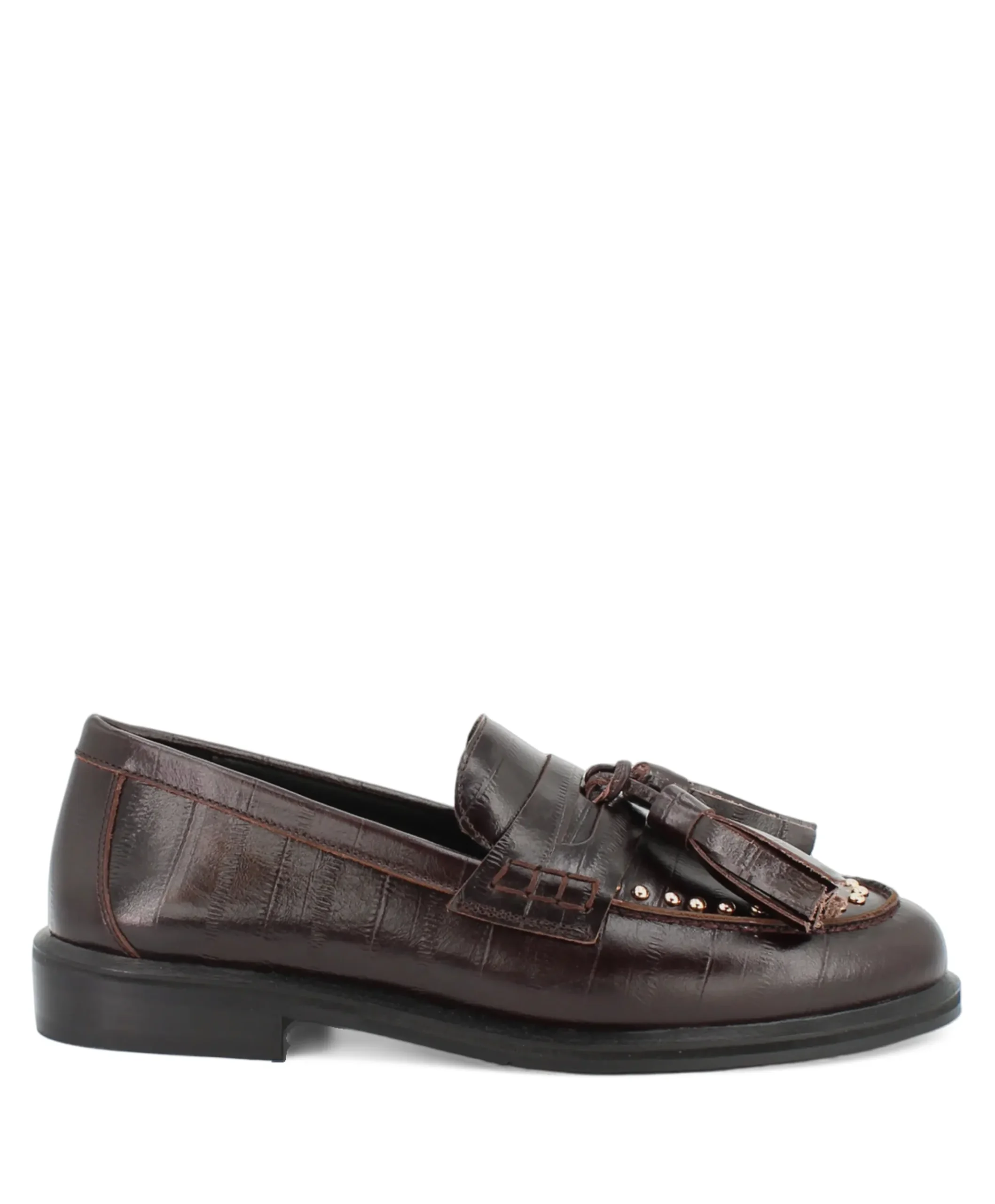 dames loafers bruin
