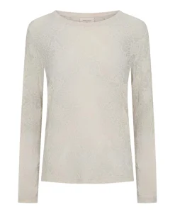 Dames longsleeve beige