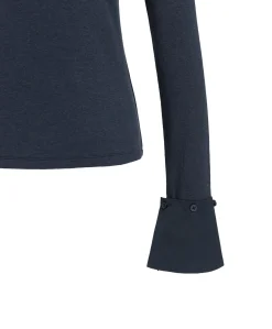 Dames longsleeve blauw