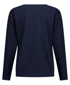 Dames longsleeve blauw