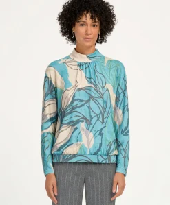 Dames longsleeve blauw