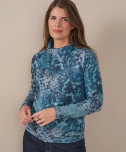 Dames longsleeve blauw