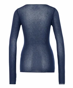 Dames longsleeve blauw
