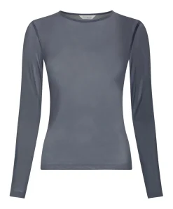 Dames longsleeve blauw