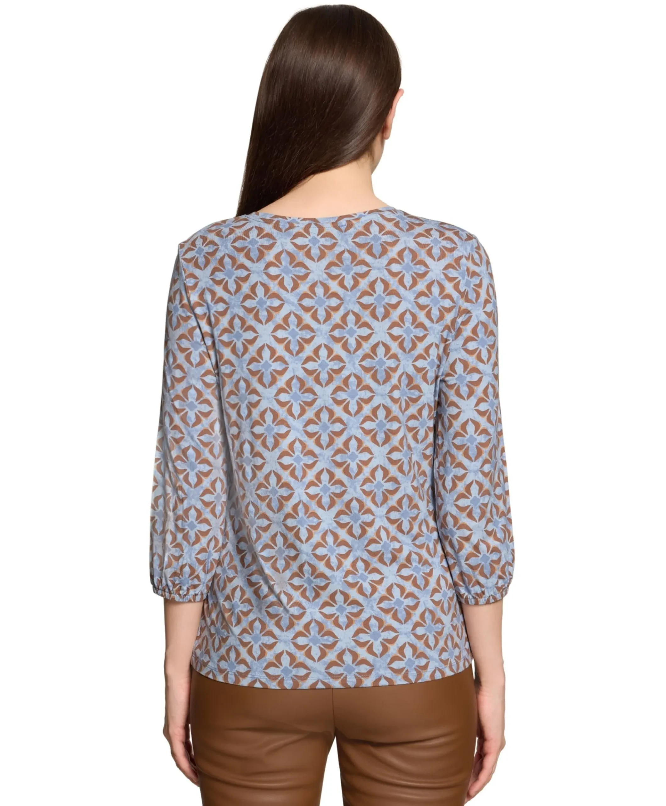 Dames longsleeve blauw