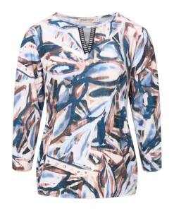 Dames longsleeve blauw