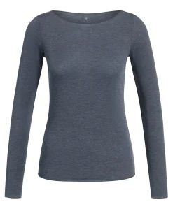 Dames longsleeve blauw