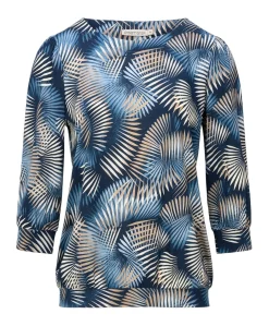 Dames longsleeve blauw