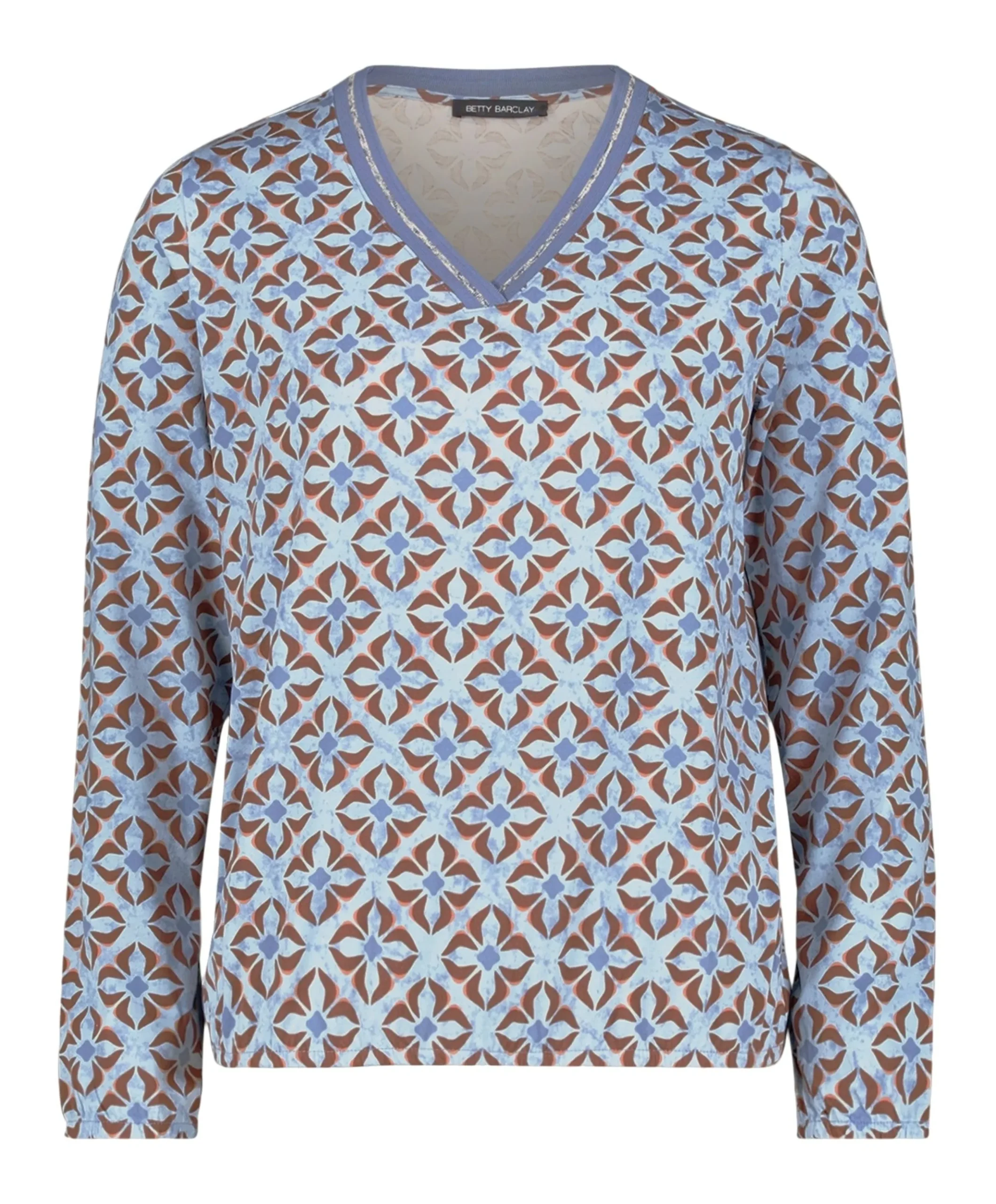 Dames longsleeve blauw
