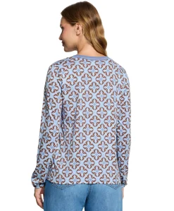 Dames longsleeve blauw