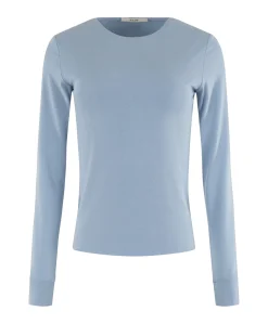 Dames longsleeve blauw
