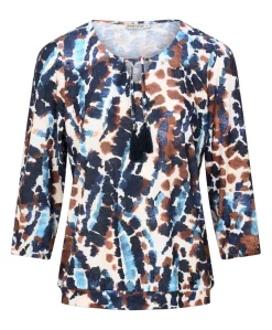 Dames longsleeve blauw