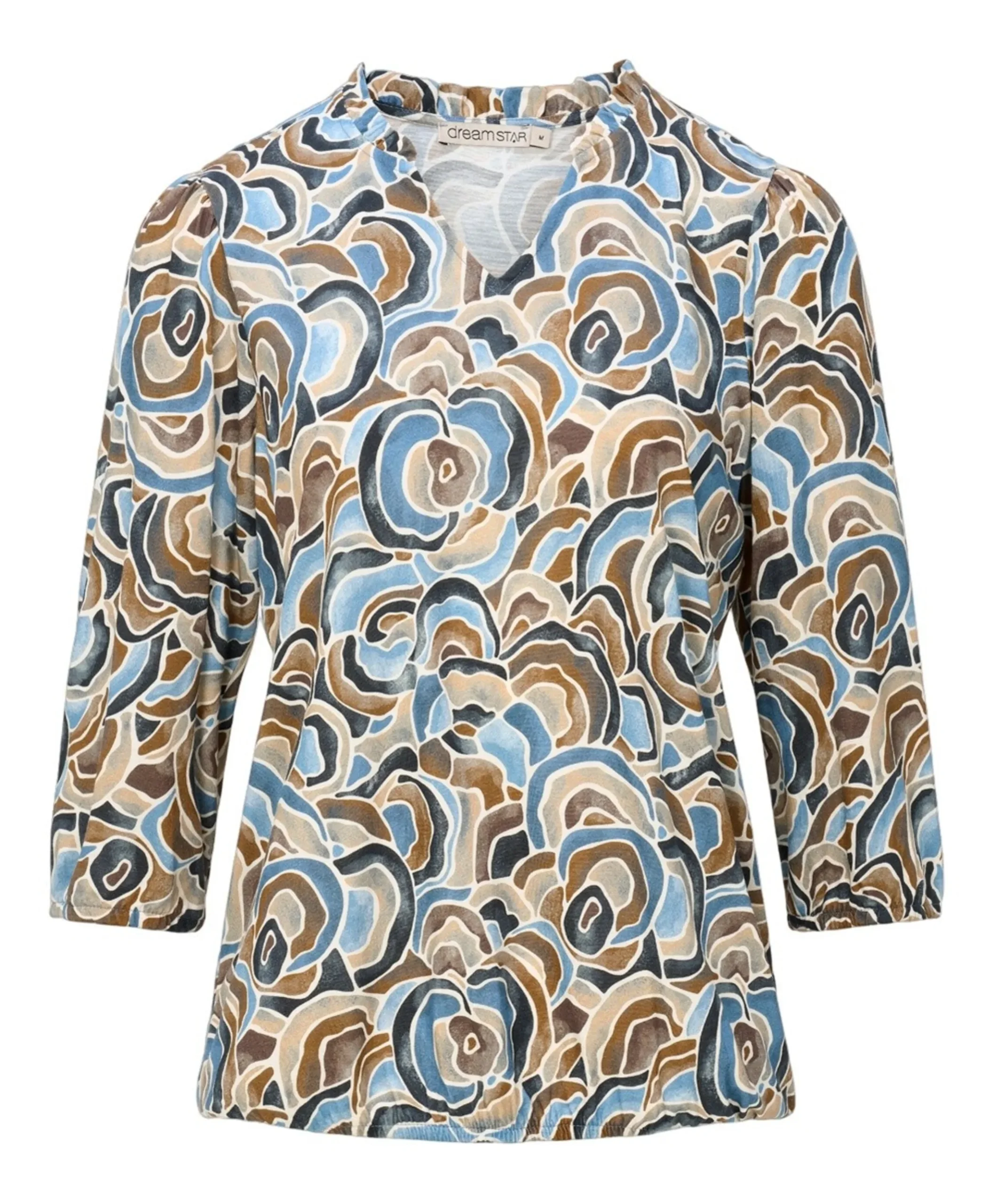 Dames longsleeve blauw