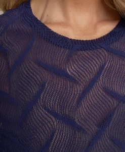 Dames longsleeve blauw