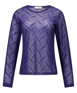 Dames longsleeve blauw