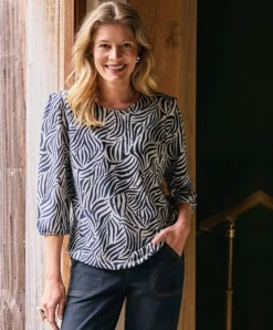 Dames longsleeve blauw
