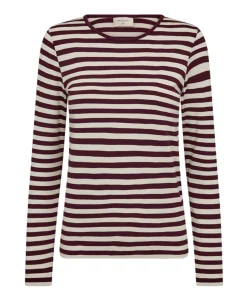Dames longsleeve bordeaux