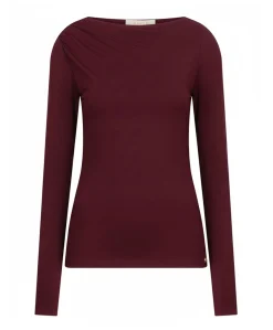 Dames longsleeve bordeaux