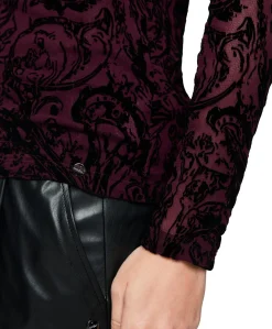 Dames longsleeve bordeaux