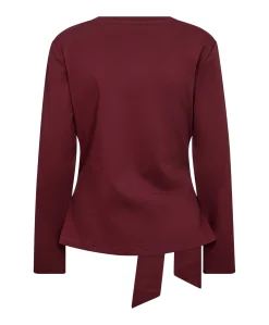 Dames longsleeve bordeaux