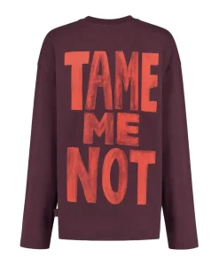 Dames longsleeve bordeaux