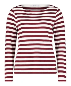 Dames longsleeve bordeaux