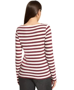 Dames longsleeve bordeaux