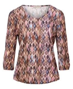 Dames longsleeve bruin