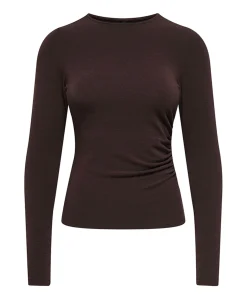 Dames longsleeve bruin